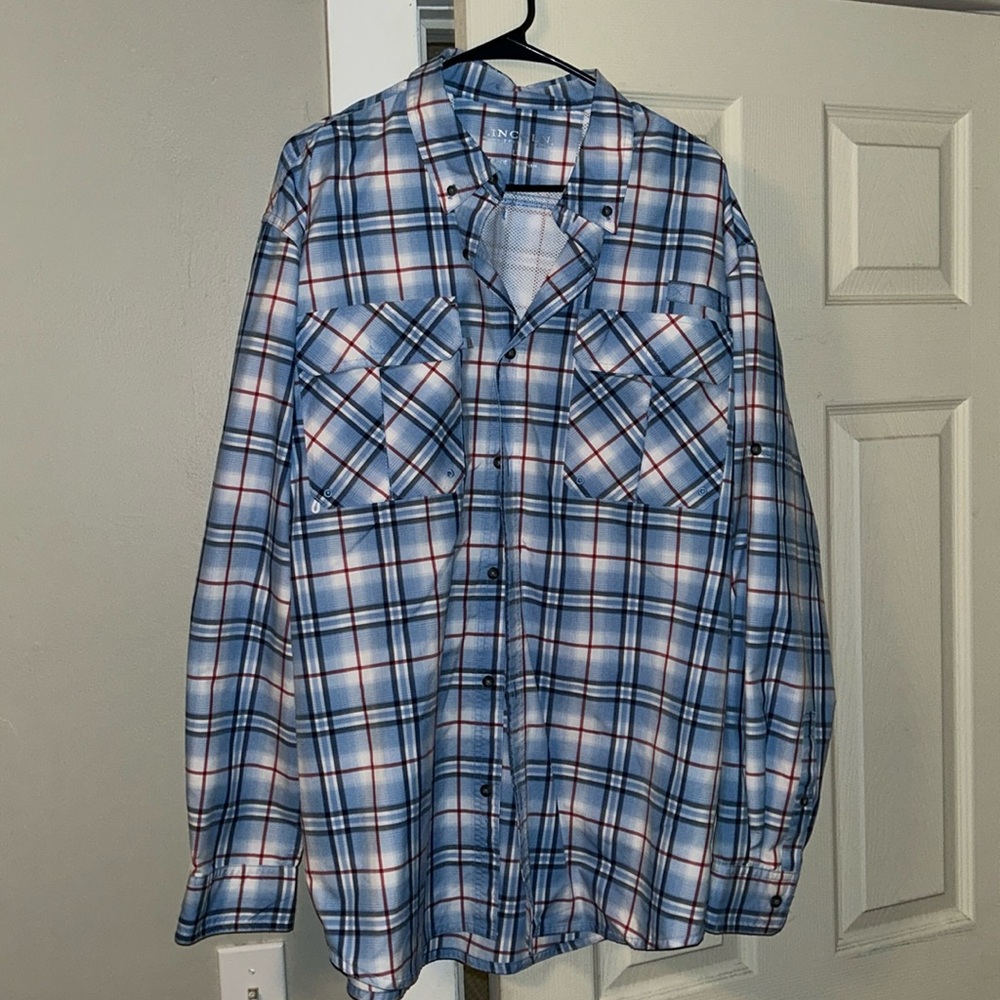 lincoln outfitters long sleeve fishing shirt
